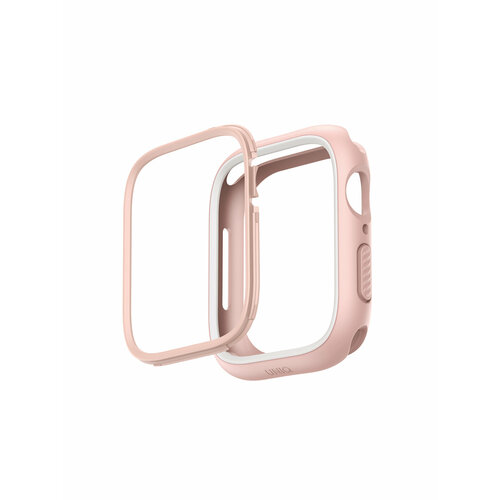 Uniq для Apple Watch 41/40 mm чехол Moduo interchangable case Pink/White чехол uniq moduo interchangable case для apple watch 45 44 mm черный желтый black mustard 45mm mdblkmus