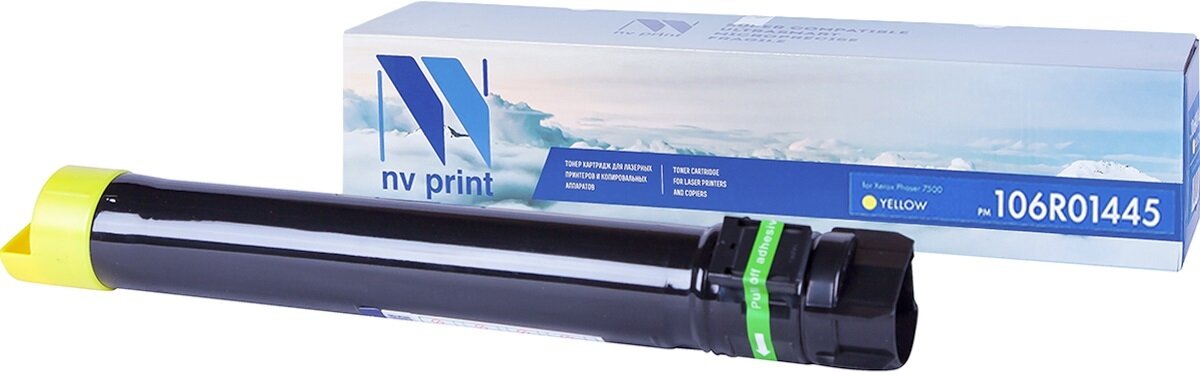 Картридж NV Print 106R01445 Желтый для принтеров Xerox Phaser 7500, 17800 страниц