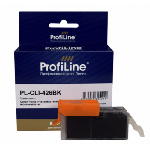 CLI-426BK / 4556B001 ProfiLine совместимый черный картридж / чернильница с чипом для принтеров Canon cli 426bk 4556b001 profiline совместимый черный картридж чернильница с чипом для принтеров canon