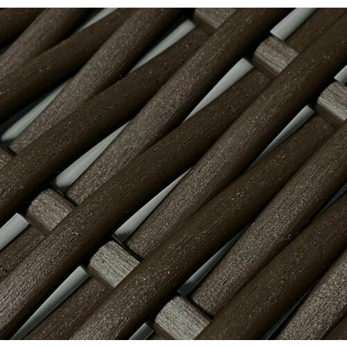 ЭкоРотанг Полутрубка Венге шлифованный 7 мм, искусственный ротанг.