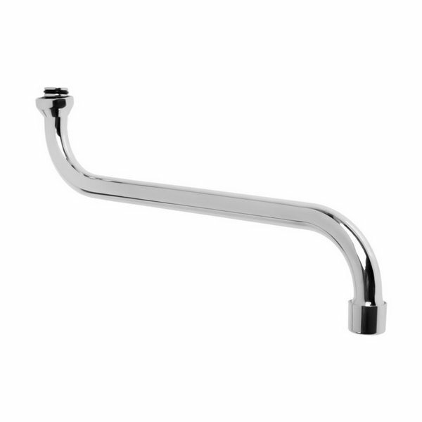 фото Излив для импортных смесителей 565041, S-образный, 300 мм, нерж. сталь, хром