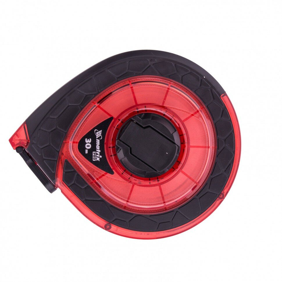 MATRIX 31271 Рулетка геодезическая 30 м х 15 мм закр. корп фибергласс. лента двухст. шкала PRO