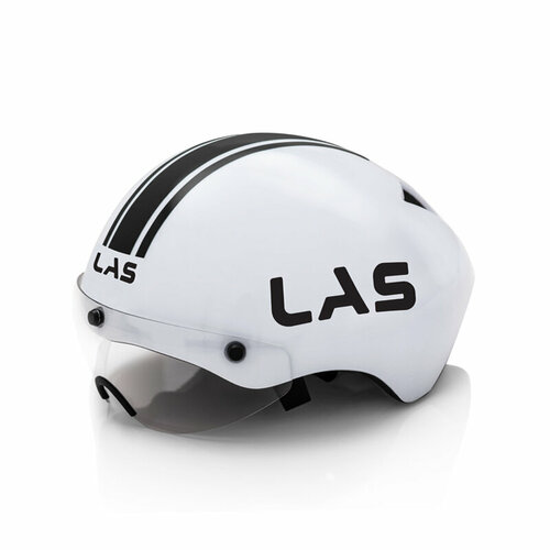 Велошлем LAS TT Crono Helmets 2021 (LB00150020), цвет Белый/Чёрный, размер шлема Unisize (55-61 см)