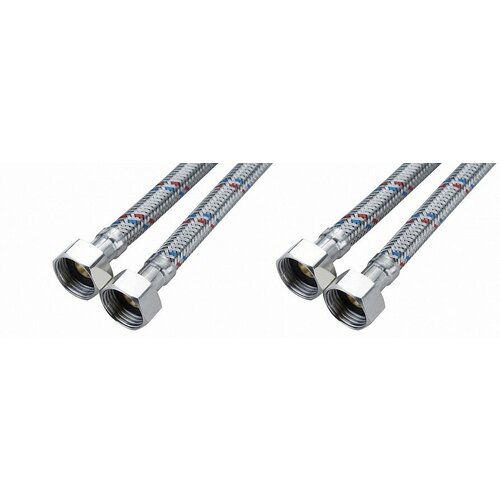 Гибкая подводка для воды нержавейка 12 400см ГГ AYVA пара 1090₽