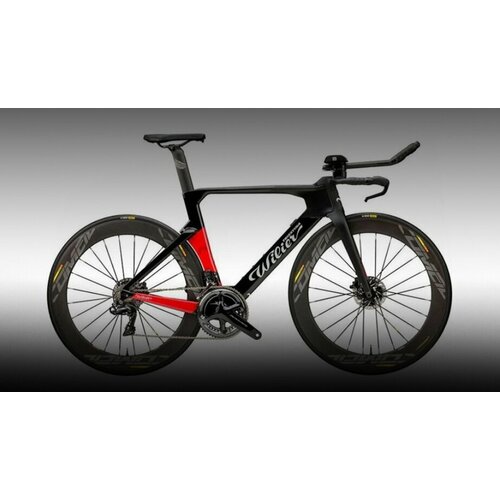 фото Велосипед wilier turbine crono sram red axs 12 v cosmic slr 65 красный/черный (2023) m, красный/черный