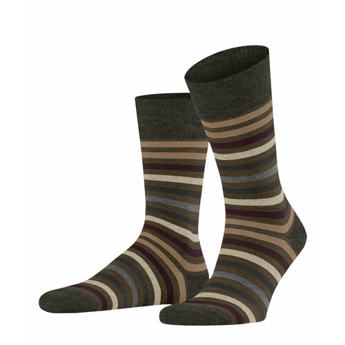 фото Мужские носки falke, 1 пара, классические, нескользящие, размер 43-46, зеленый