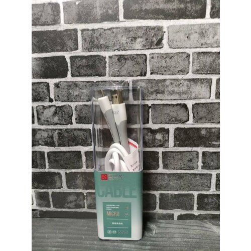 Кабель SZX USB-Micro USB 1м белый с быстрой зарядкой и передачей данных