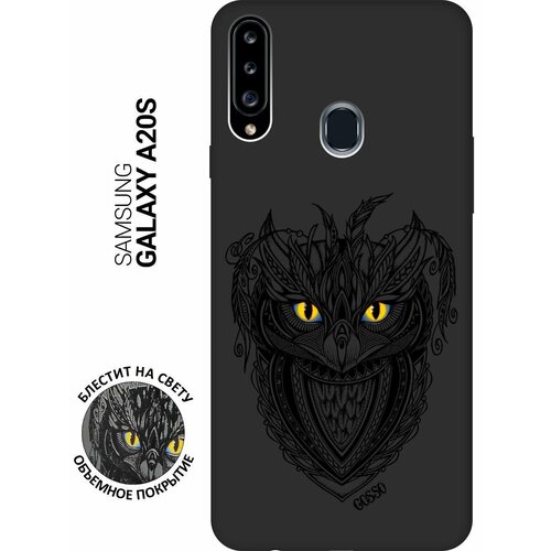 Ультратонкая защитная накладка Soft Touch для Samsung Galaxy A20s с принтом Grand Owl черная ультратонкая защитная накладка soft touch для samsung galaxy s21 plus с принтом grand owl черная