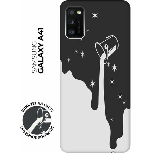 Матовый чехол Magic Paint W для Samsung Galaxy A41 / Самсунг А41 с 3D эффектом черный матовый чехол volleyball w для samsung galaxy a41 самсунг а41 с 3d эффектом черный