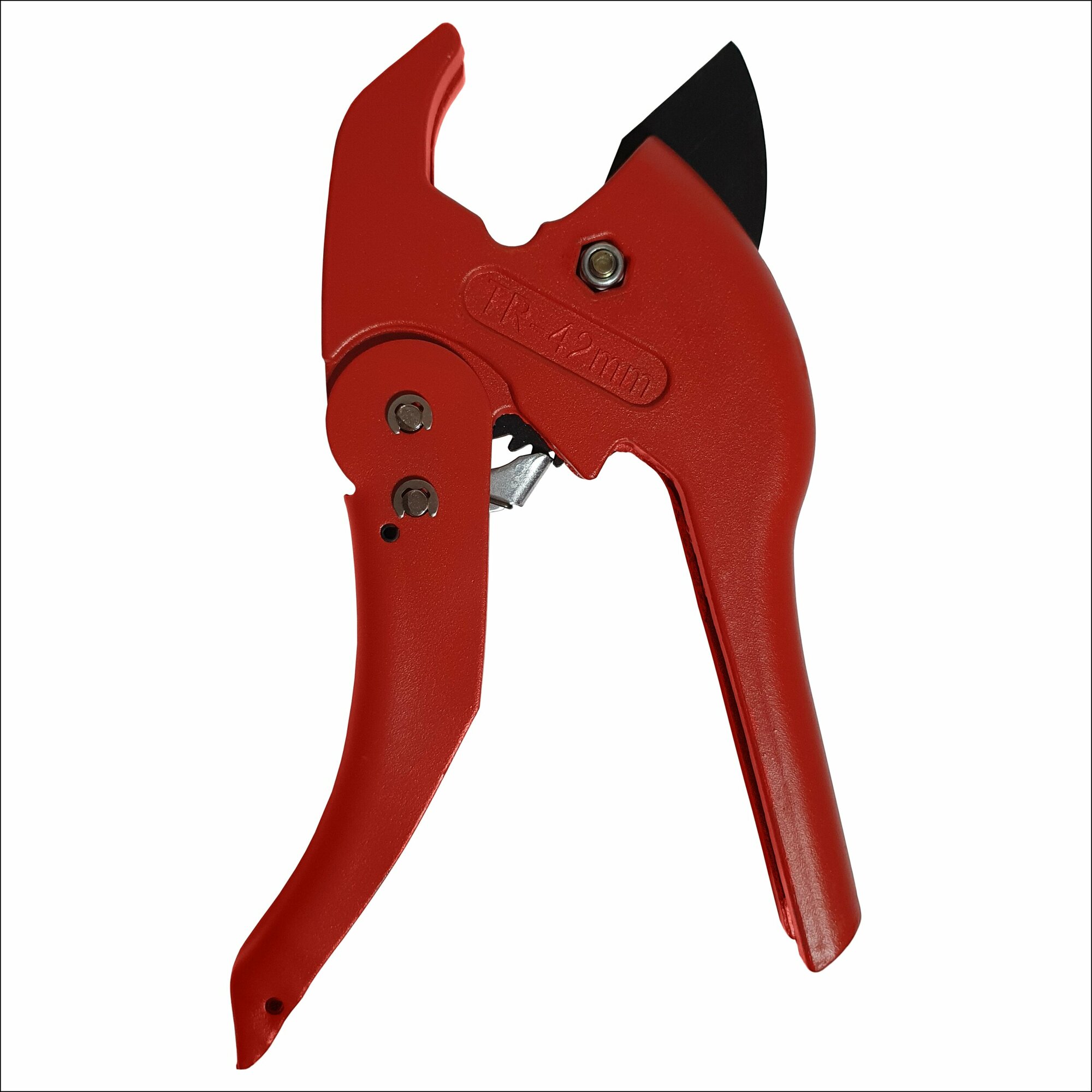 Ножницы усиленные для резки ПВХ труб VER8 05 D до 42мм/ ручной труборез/ ножницы для металлопластиковых труб красные