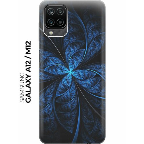 RE: PA Чехол - накладка ArtColor для Samsung Galaxy A12 с принтом Темно-синяя абстракция re pa чехол накладка artcolor для oppo a91 reno 3 с принтом темно синяя абстракция