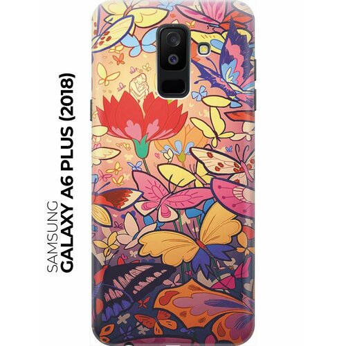 RE: PAЧехол - накладка ArtColor для Samsung Galaxy A6 Plus (2018) с принтом Красочный мир силиконовый чехол на samsung galaxy a6 plus 2018 енот для самсунг галакси а6 плюс