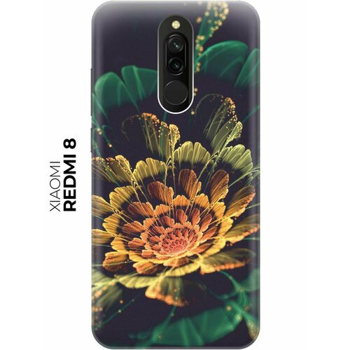 Чехол - накладка ArtColor для Xiaomi Redmi 8 с принтом Красивый цветок чехол накладка artcolor для xiaomi redmi 7 с принтом красивый волк