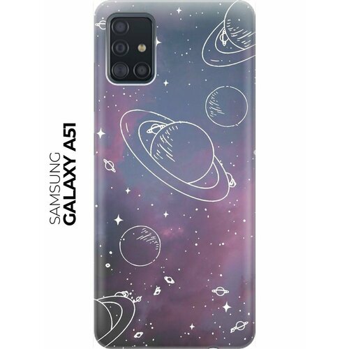 RE: PA Накладка Transparent для Samsung Galaxy A51 с принтом Космос на закатном небе re pa накладка transparent для samsung galaxy a32 с принтом космос на закатном небе