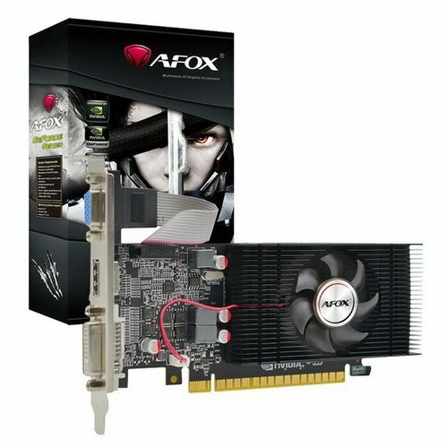 Afox Видеокарта Afox GT740 LP Single Fan, 2Гб, 128bit, GDDR5, DVI, HDMI, VGA, HDCP видеокарта afox gtx750ti 4gb gddr5 128bit dvi hdmi dp dual fan rtl af750ti 4096d5h1 v2