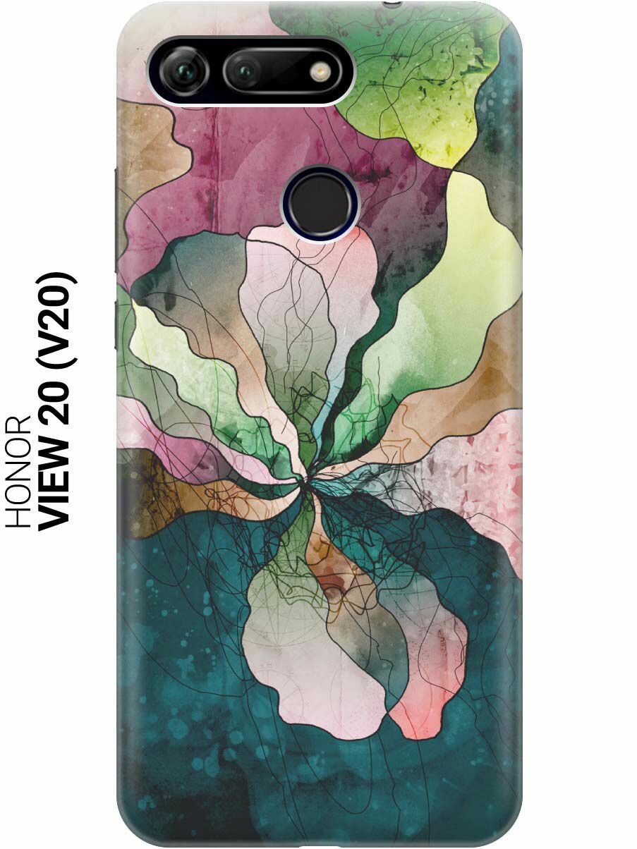 Ультратонкий силиконовый чехол-накладка для Honor View 20 (V20) с принтом "Прекрасные цвета"