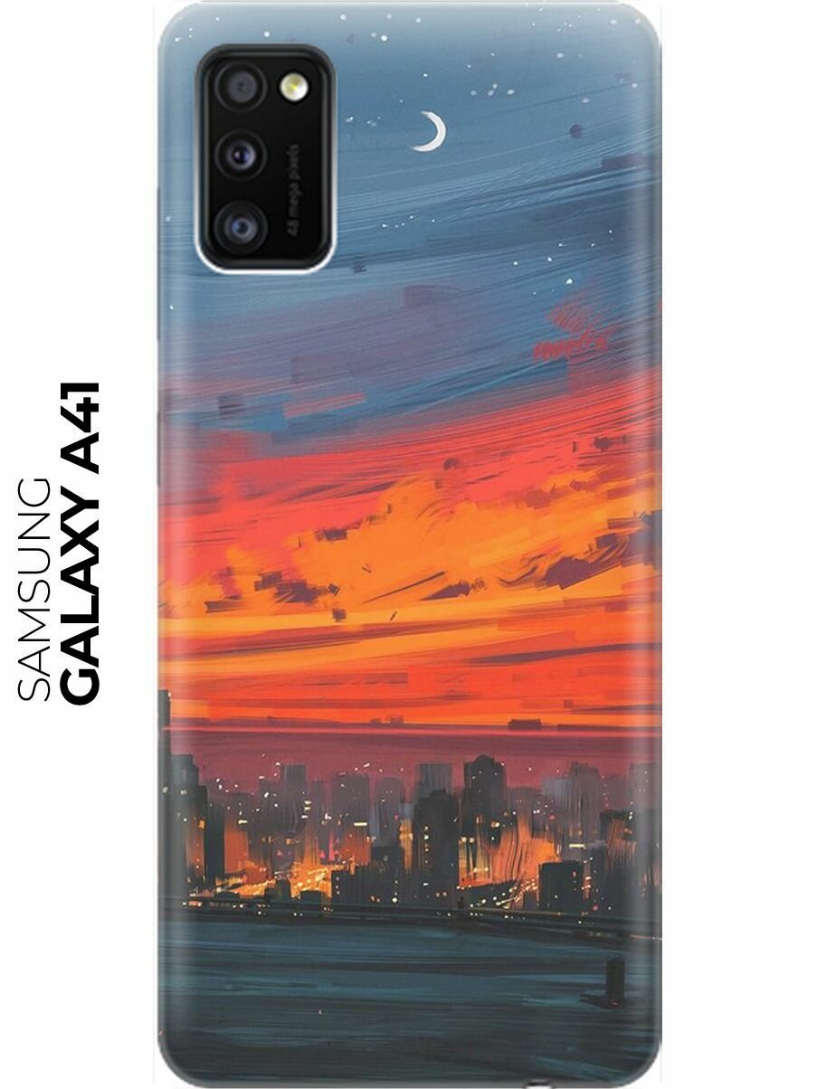 RE: PA Накладка Transparent для Samsung Galaxy A41 с принтом "Ночь и мегаполис"