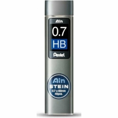 Pentel Грифели для карандашей автоматических Ain Stein 0.7 мм 40 грифелей в тубе C277-HBO HB 609994