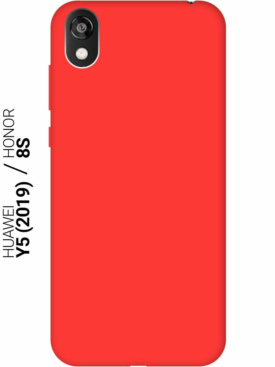 Чехол - накладка Silky Touch для Huawei Y5 (2019), Honor 8S красный