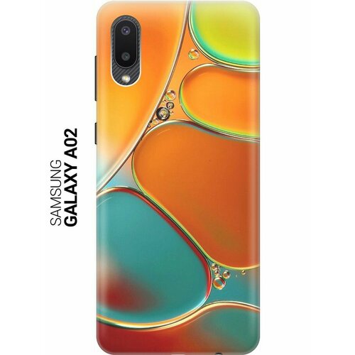 ультратонкий силиконовый чехол накладка для samsung galaxy a41 с принтом разноцветные пузырьки Ультратонкий силиконовый чехол-накладка для Samsung Galaxy A02 с принтом Разноцветные пузырьки