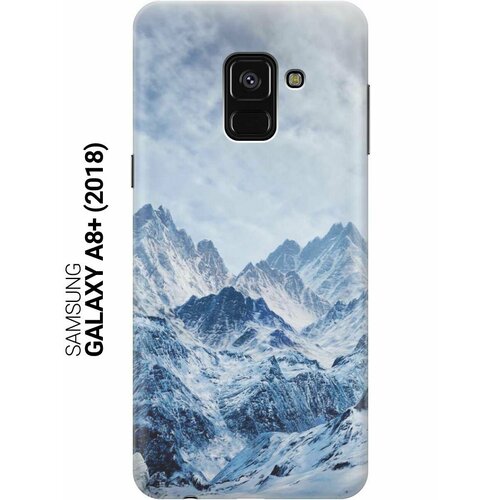 GOSSO Ультратонкий силиконовый чехол-накладка для Samsung Galaxy A8+ (2018) с принтом Снежные горы gosso ультратонкий силиконовый чехол накладка для samsung galaxy m30 с принтом снежные горы