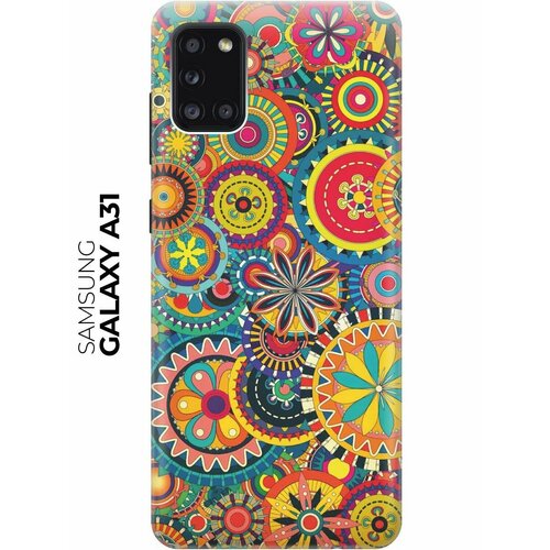 Чехол - накладка ArtColor для Samsung Galaxy A31 с принтом "Яркий узор"