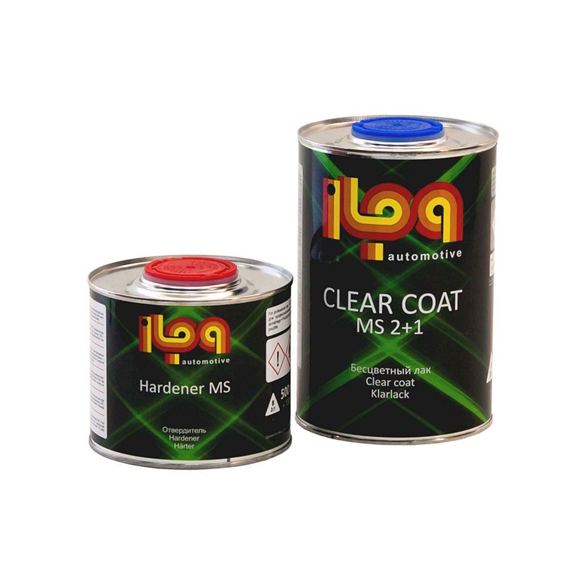 Лак акриловый автомобильный ILPA MS 2+1 Clear Coat бесцветный 1 л. с отвердителем 0,5 л.