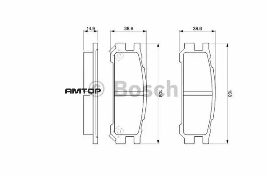Тормозные колодки Bosch - фото №4