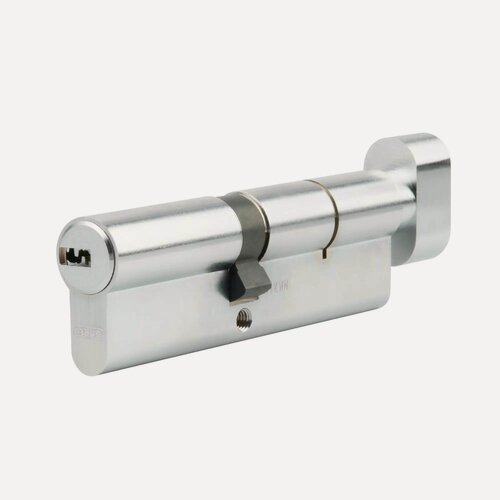 Изображение товара Цилиндр Abus KD6N Z45/K55, 45x55 мм, ключ/вертушка, цвет никель