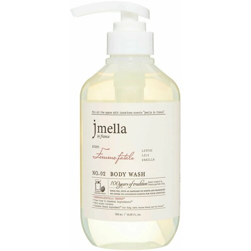 парфюмированный гель для душа jmella in france queen 5 body wash 500 мл Jmella in france Парфюмированный гель для душа Роковая женщина, 500 мл