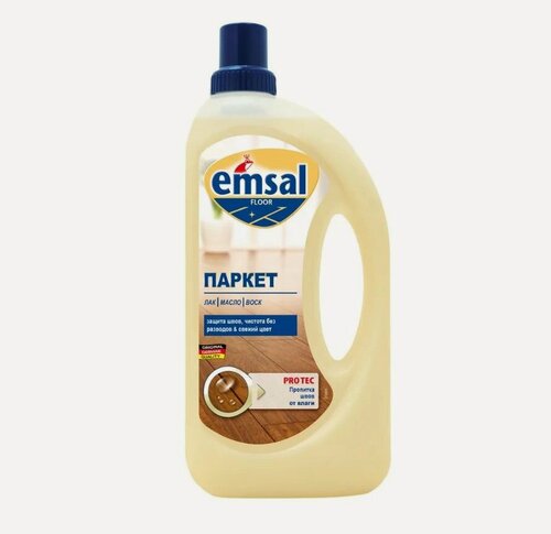 Изображение товара Emsal Floor Parkett Эмзаль Паркет средство для чистки без разводов и защиты швов 1 л