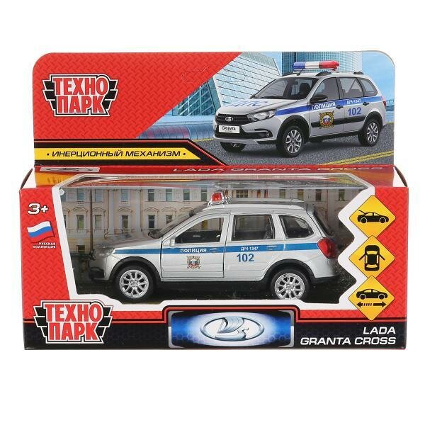 Машина Lada Granta Cross Полиция 12 см GRANTACRS-12POL-SR