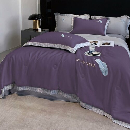 Комплект постельного белья с одеялом Сатин Евро