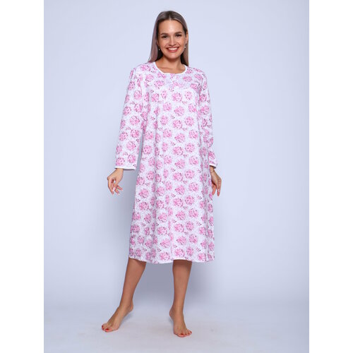 Сорочка , размер 54, розовый