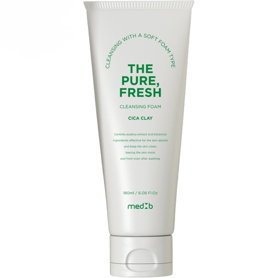 MEDB The pure, Fresh cleansing foam [Cica Clay] Освежающая очищающая пенка для умывания с экстрактом центеллы азиатской и белой глиной 180мл