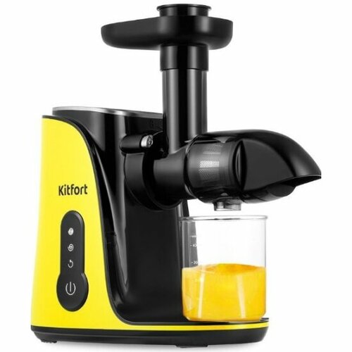 Соковыжималка Kitfort КТ-1141-3 шнековая чёрно-жёлтая 638500₽
