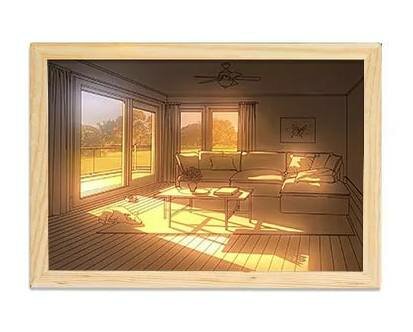 Светильник-Картина - красивый ночник-светильник от Hajime - фотография № 6