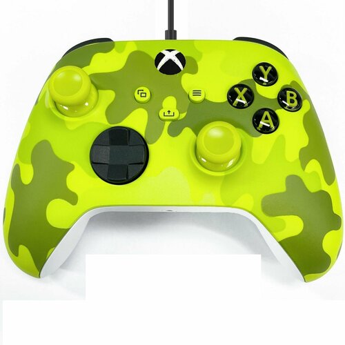 Геймпад проводной для Series S X Xbox One S X джойстик ПК PC Windows Зеленый камуфляж 359000₽