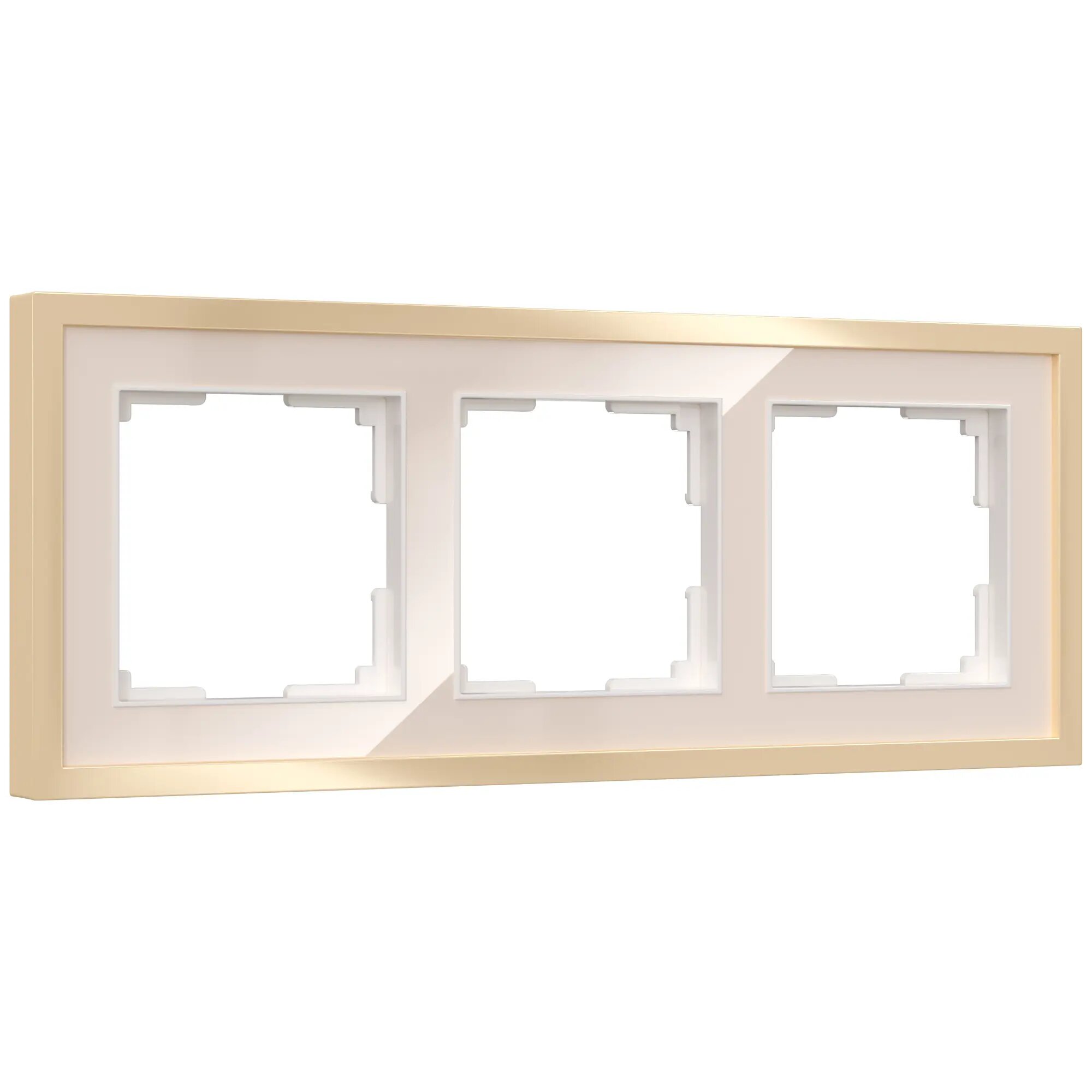 Рамка на 2 поста Baguette (черный,латунь) Werkel BAGUETTE W0022852 4690389185786 - фото №7