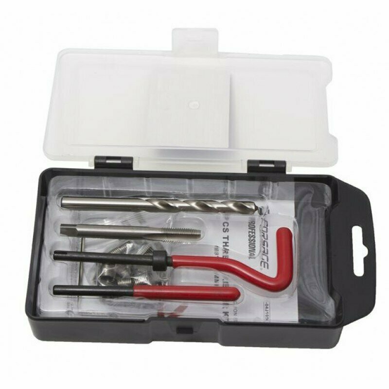 Набор приспособлений и футорок для восстановления резьбы М10*1.0, 15пр, в кейсе