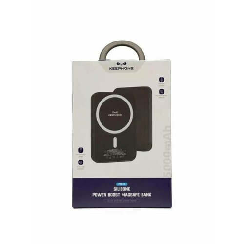 Внешний магнитный аккумулятор Powerbank 10000 mAh с беспроводной зарядкой MagSafe 3 в 1 С подставкой 315900₽