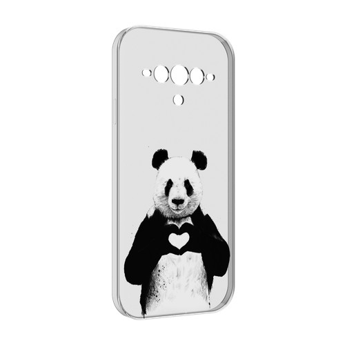 Чехол MyPads Влюбленная панда для Doogee V30 задняя-панель-накладка-бампер чехол mypads панда в акварели для doogee v30 задняя панель накладка бампер