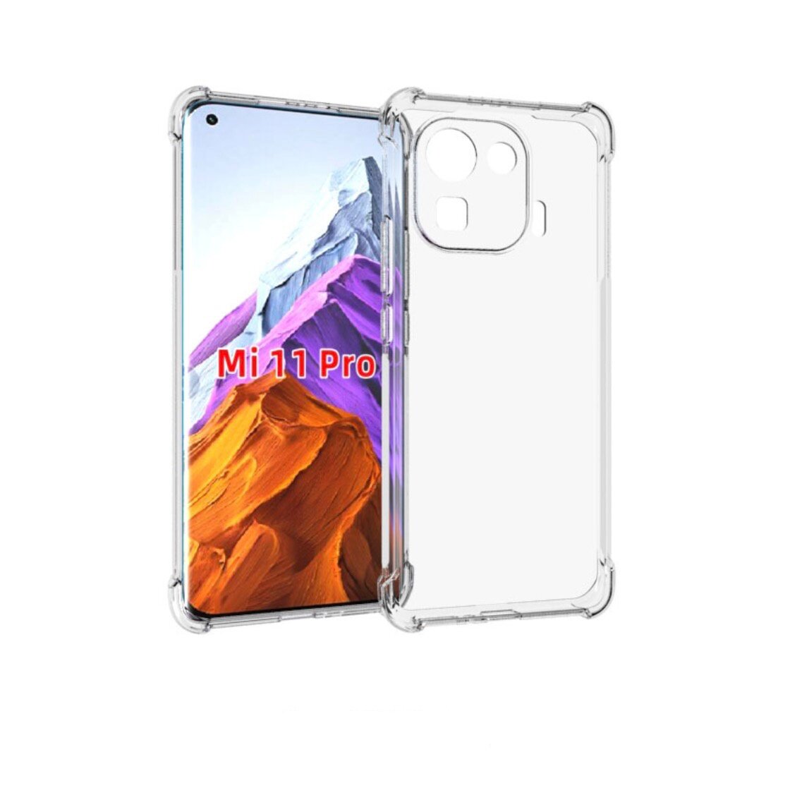 Чехол задняя-панель-накладка-бампер MyPads Tocco для Xiaomi Mi 11 Pro (экран 6,81) с усиленной защитой углов противоударный прозрачный