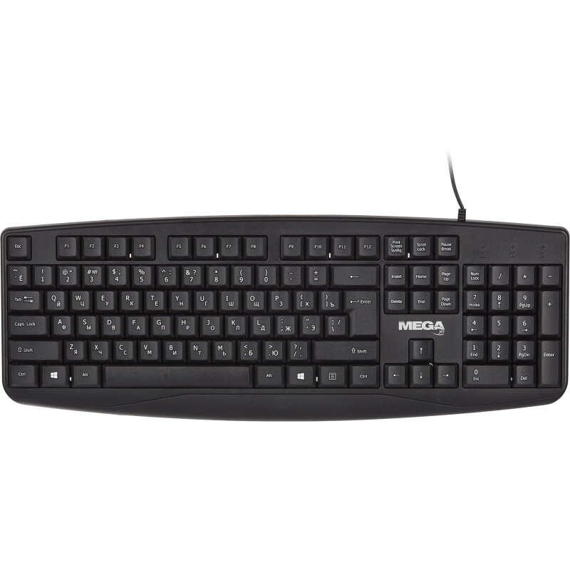 Клавиатура ProMega E-KB721 черная, USB, 104кн — фото 2