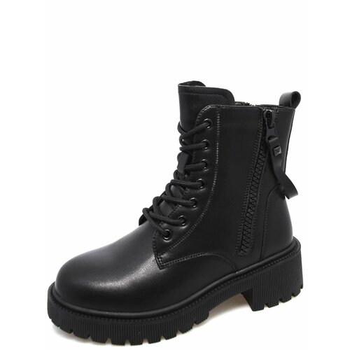 Ботинки Ulet, демисезонные, натуральная кожа, на молнии, размер 37, черный