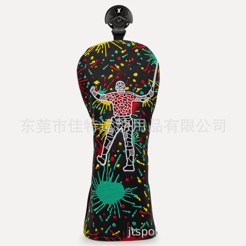 Изображение товара Набор клюшек для гольфа JT, с вышивкой №1, деревянные, черные