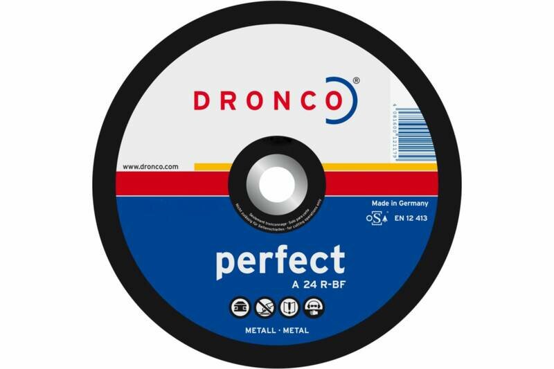 Диск отрезной по металлу Perfect A24R T41 180x3x22,23 Dronco 1180015100