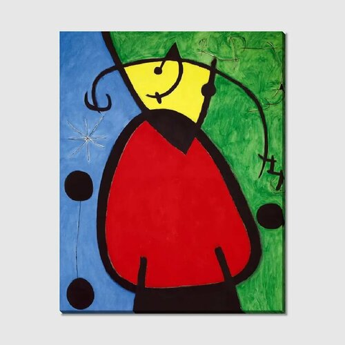 Картина на холсте Женщина и птица в ночи Woman and bird in 2860₽