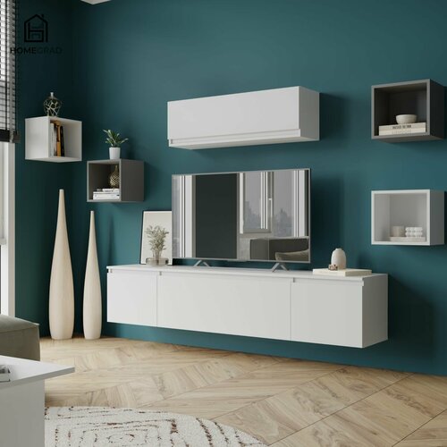 Подвесная тумба под телевизор HomeGrad Menks 190 см Белый 9635₽