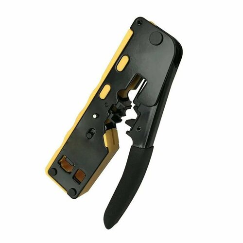 Универсальный инструмент кримпер для обжима разъемов RJ-45 и снятия изоляции со встроенным замком 1249₽